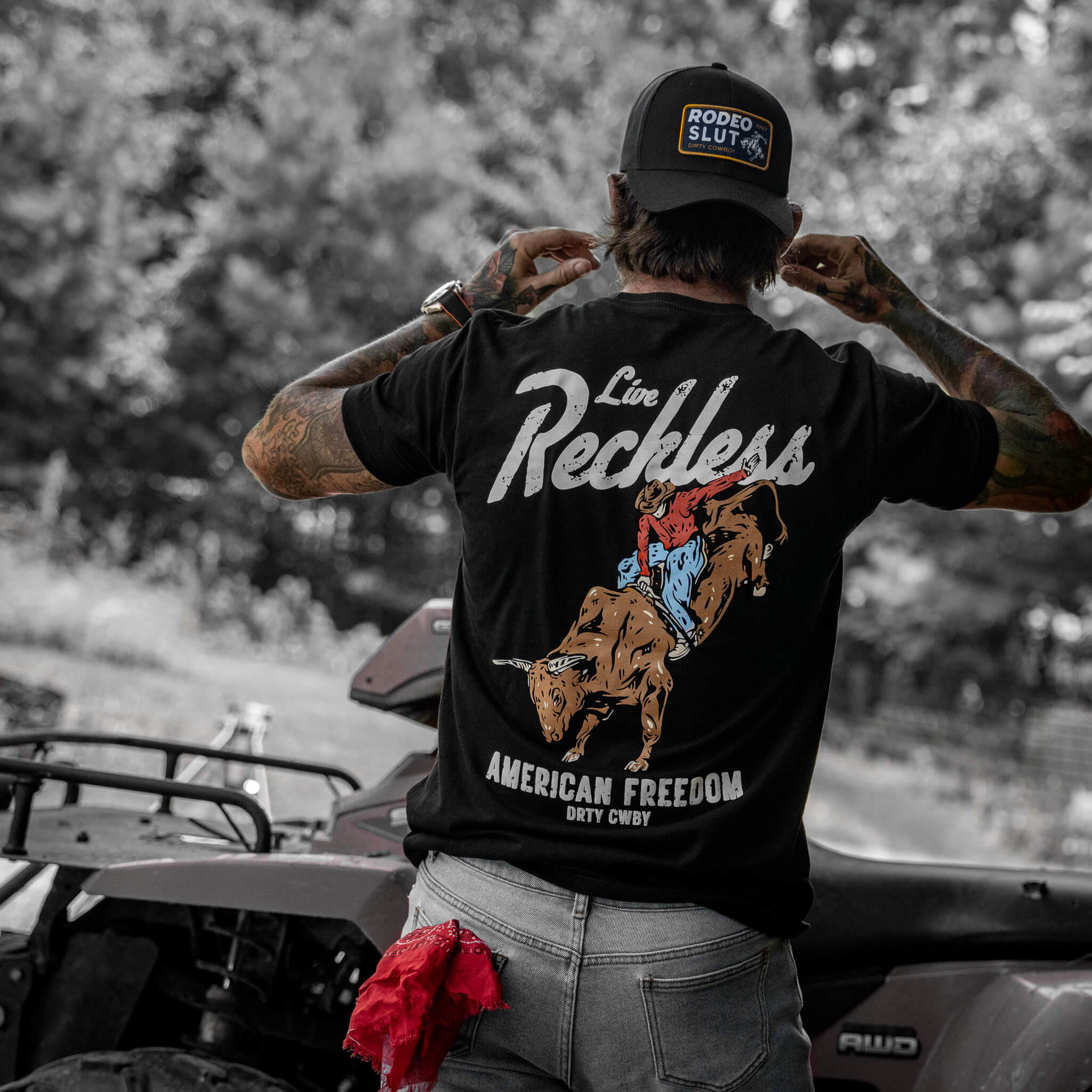 Live Reckless Men's T-Shirt Hoodie, Sweatshirt | CoreVibeTees.com (Image 4)