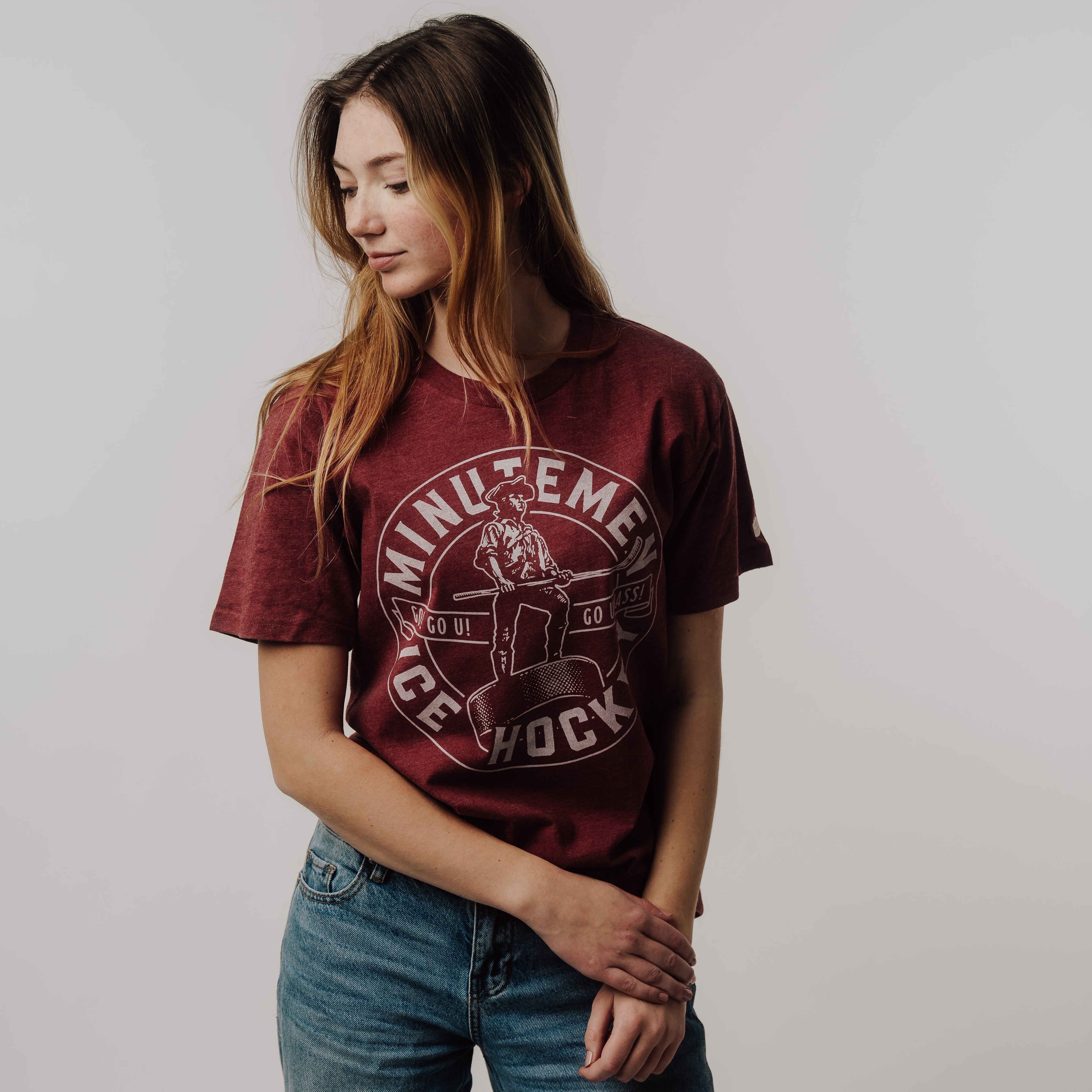UMass Minutemen Ice Hockey Retro Tee Hoodie, Sweatshirt | CoreVibeTees.com (Image 2)