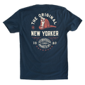 The Original New Yorker - Navy Tee Hoodie, Sweatshirt | CoreVibeTees.com (Image 1)