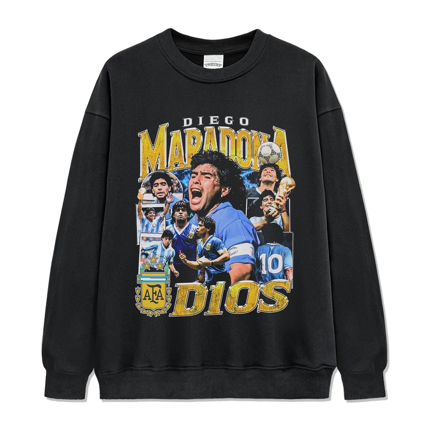 DIEGO MARADONA SWEATSHIRT 2024 T-Shirts, Hoodie | CoreVibeTees.com (Image 1)