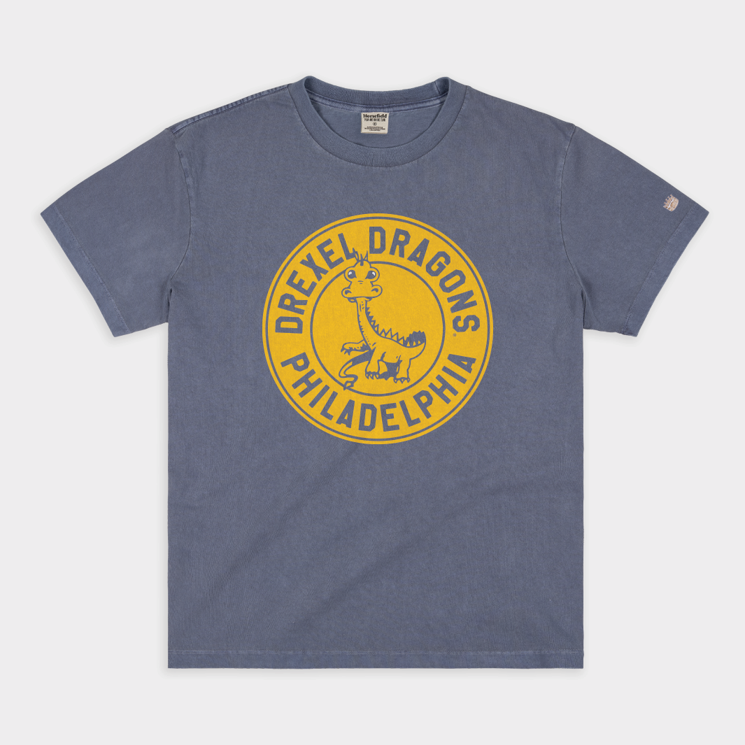 Drexel Dragons 1950s Logo Vintage Heavyweight Tee Hoodie, Sweatshirt | CoreVibeTees.com