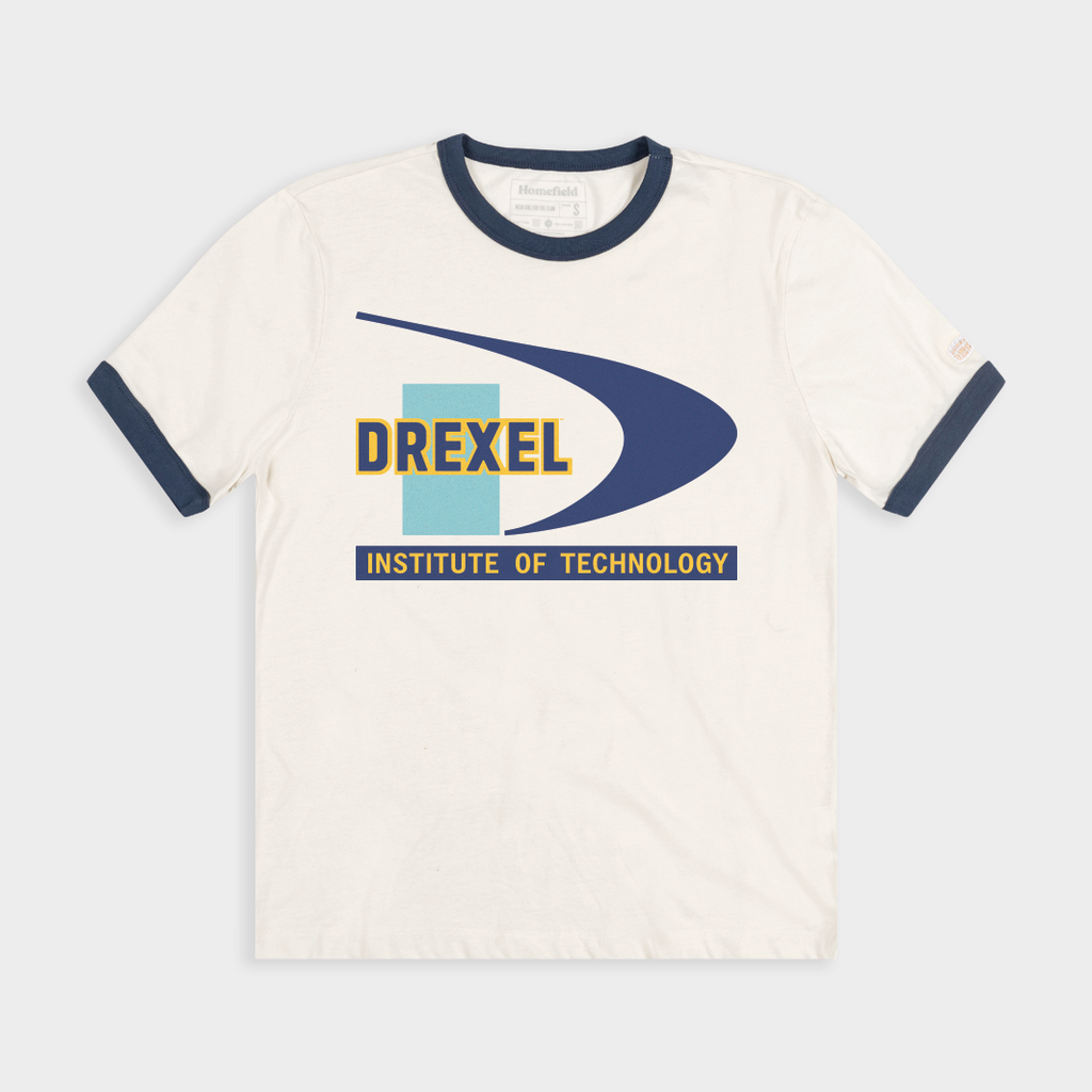 Drexel Vintage Logo Ringer Tee Hoodie, Sweatshirt | CoreVibeTees.com