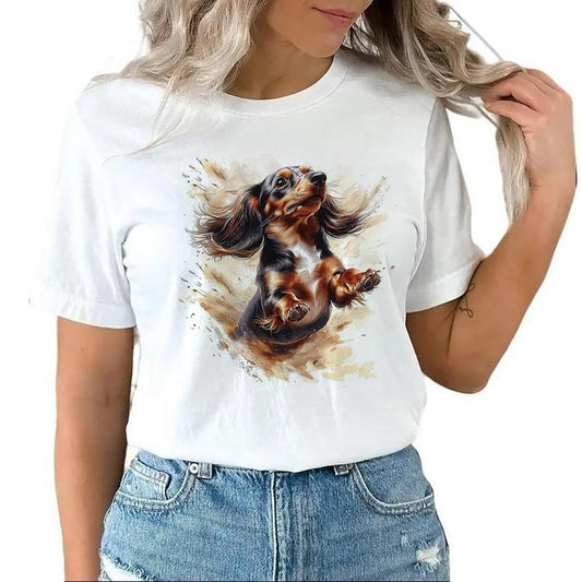 Dachshund 4th of July T-shirt Unisex Hoodie Sweatshirts Retro and National Hunting Day 1 Cotton Top