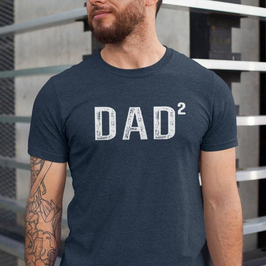 Dad 2 Men's Shirt, Retro Dad Squared Shirt, 2025 Father's Day Gift, Dad Love, Father Of 2 Shirt, Dad Sweatshirt