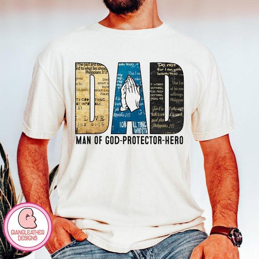 Dad Man of God Protector Hero shirt,dad shirt,christian dad shirt,praying dad shirt,bible verse shirt,father shirt,religious dad shirt,dad shirt,father  T-shirt, sweater and Hoodie