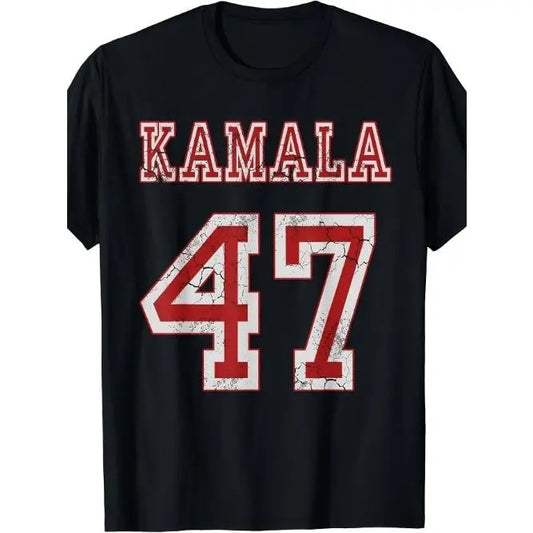 Daily wear men's crewneck T-shirt, Kamala Harris 2024 47th President of the United States T-shirt Made in USA