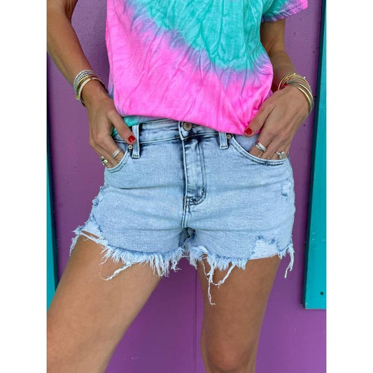 Daisy Distressed Jean Shorts