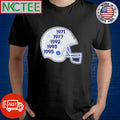 Dallas Football Glory Years Helmet 1971 1977 1992 1993 1995 shirt