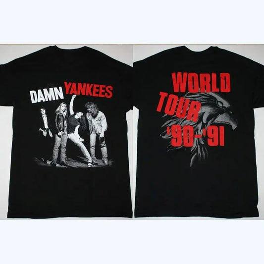 Damn Yankees Music Tour '90-91 T-Shirt Unisex Gift For All FansT-SHIRT, UNISEX SHIRT, CREWNECK