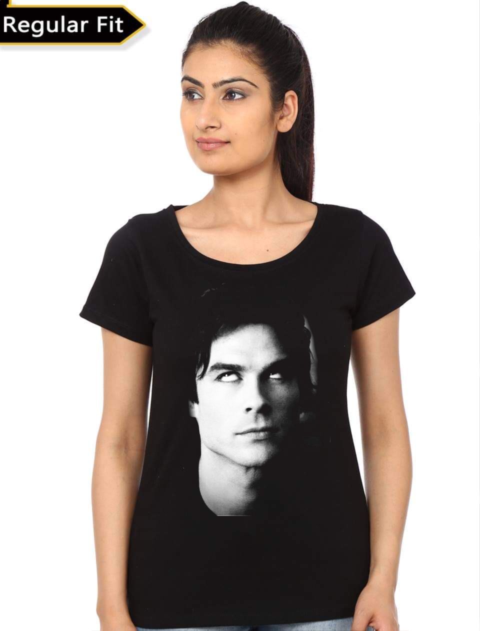 Damon Salvatore Girls T-Shirt Hoodie, Sweatshirt | CoreVibeTees.com