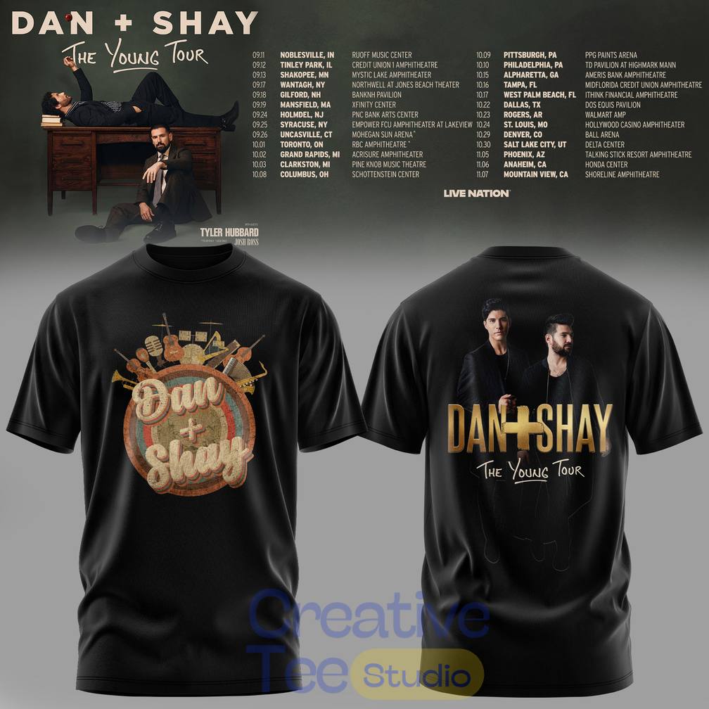 Dan + Shay ‘The Young Tour’ 2026 Special Tee Hoodie