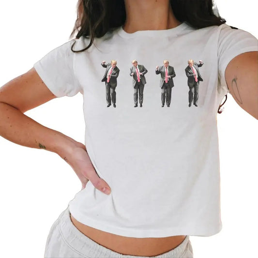 Dancing Trump Baby Tee, Trump Vance Baby Tee, Trump 2024, Daddys Home, Republican Baby Tee, Funny Gift Casual Crewneck Comfort Cotton
