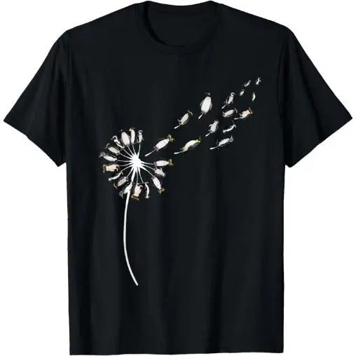 Dandelion Penguins for Penguin Lover | Penguin T-Shirt  Made in USA