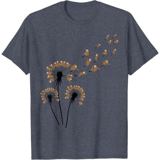 Dandelion Sloths Shirt for Slot Lover | Sloth T-Shirt Made in USA