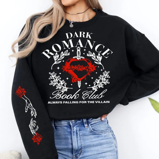 Dark Romance Book Club Sweatshirt, Trendy Literature Hoodie, Book Lover Gifts, Romance Reader Sweater