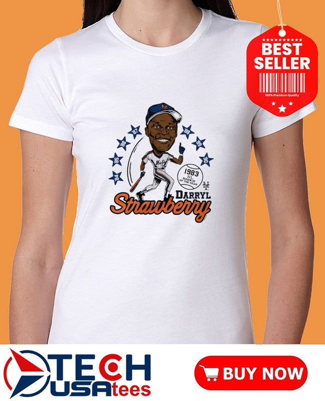 Darryl Strawberry New York Mets superstar caricature shirt