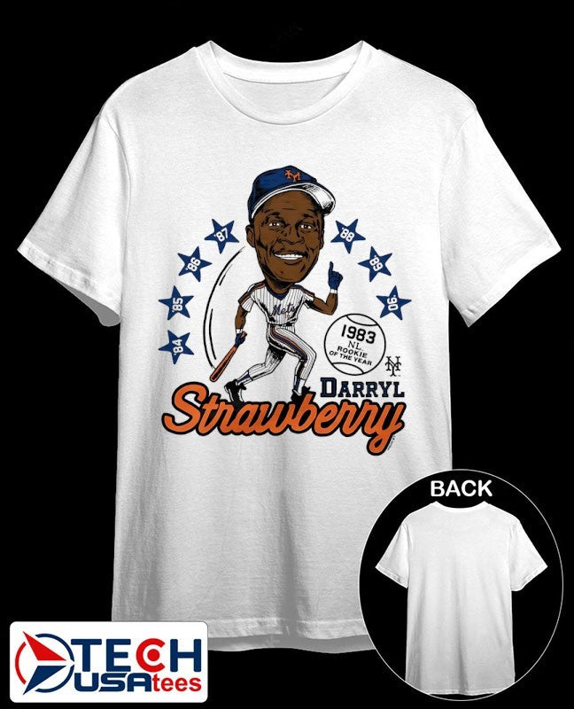 Darryl Strawberry New York Mets superstar caricature shirt