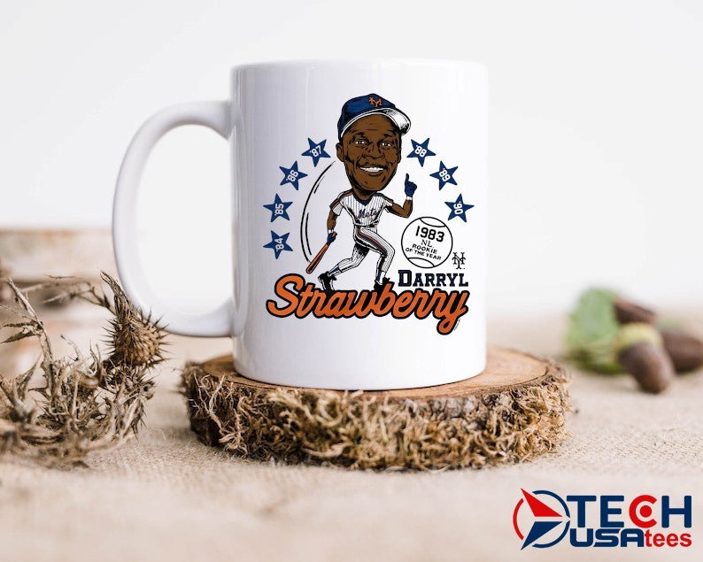Darryl Strawberry New York Mets superstar caricature shirt
