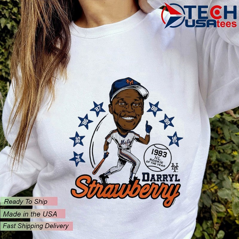 Darryl Strawberry New York Mets superstar caricature shirt