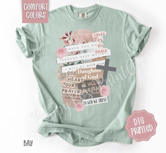 Daughter of God Shirt Comfort Colors, Women's Religious Tshirt