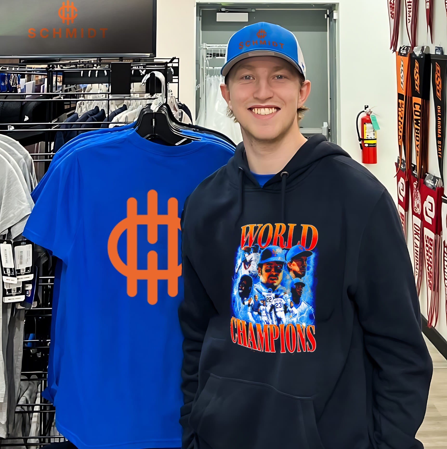 Davey Johnson Mets 1986 World Champions shirt