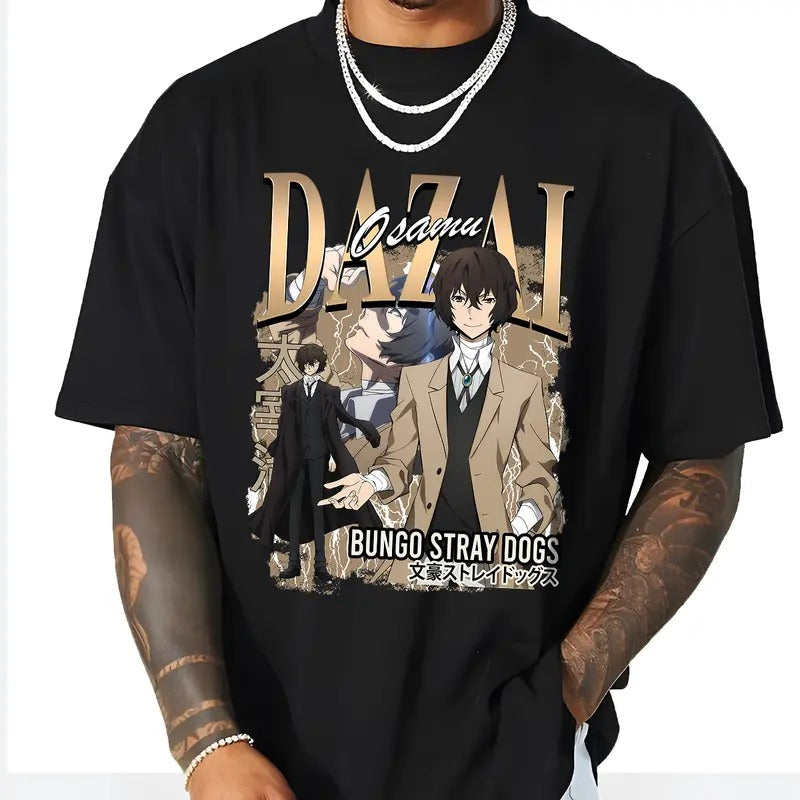 Dazai Osamu Shirt, Character from Bungo Stray Dogs t-shirt, Anime Character Shirt, Anime gift shirt, Birthday gift, Anime lover gift