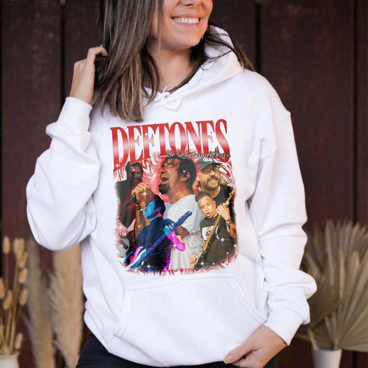 Ddeftones Bootleg Graphic Tee, Nu Metal Rock Band, Rock Tour Merch , Unisex Sweater Pullover Tee