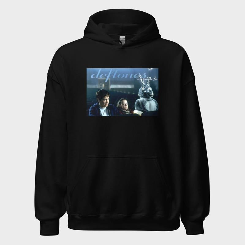 Ddeftones Donniee Inspired Darkoo Hoodie, 2000's Movie Shirt, Rock Band Merch, Unisex Sweater Pullover Tee