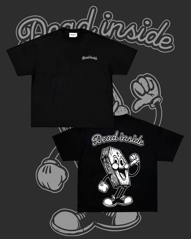 Dead Inside T-shirt - Double Sided Shirt,  Unisex Shirt, Naughty Clothes Men, Menswear Classic, Classic Cotton Fabric, Cotton Fabric Menswear, Classic Menswear Oversized Pocket Sport