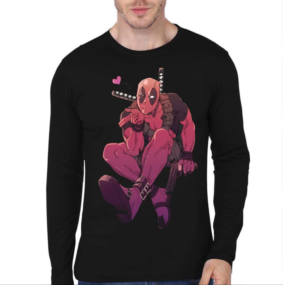 Deadpool Full Sleeve T-Shirt Style001 Hoodie, Sweatshirt | CoreVibeTees.com
