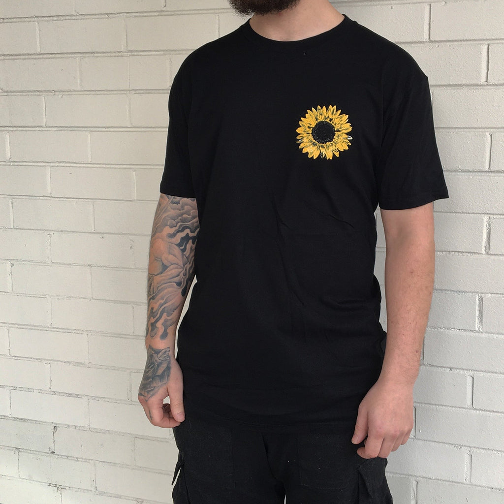 Sun Flower T-Shirt (Black) Hoodie, Sweatshirt | CoreVibeTees.com (Image 2)
