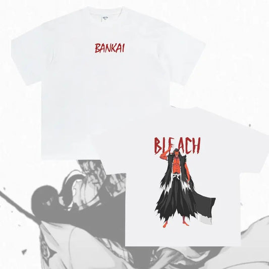 [Deals For You Days] Kenpachi Zaraki Bankai Unisex Tee | Captain 11 Double Side Cotton Tee | Kenpachi Beach Merch Tee | Bleach Anime Gift Shirt