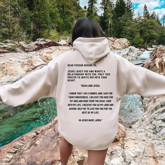 Dear Person Behind Me Jesus Hoodie Christian Hoodie Christian Sweatshirt Christian Hoodies Trendy Hoodie