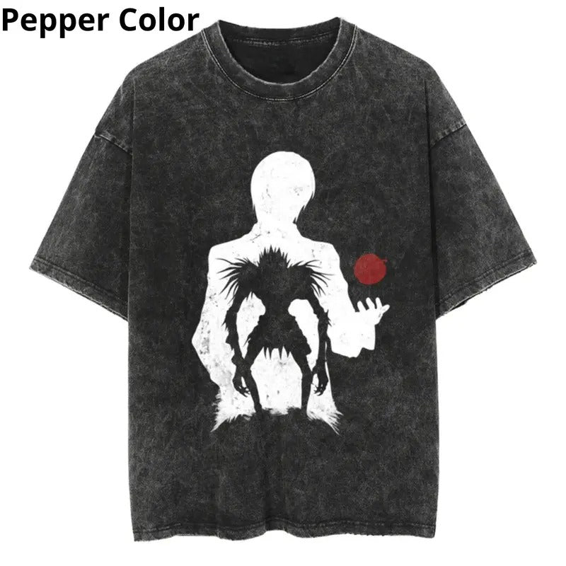 Death Note Light & Ryuk Power and Chaos T - Shirt, Death Note Shirt, Anime Shirt, Graphic Tee, T-shirt For Men Top Menswear Womenswear