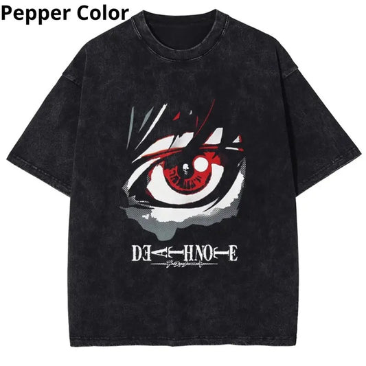 Death Note Light's Eye T - Shirt, Death Note Shirt, Anime Shirt, Graphic Tee, T-shirt For Men Top Menswear Womenswear
