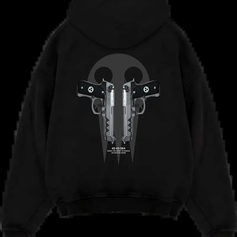 Death the Kid X Demon Twin Guns - Soul Eater 2 Side Hoodie And Tee Classic Hoodie, Blackstar X Chain Scythe - Soul Eater Hoodie Anime Oversize 2024 Classic Menswear