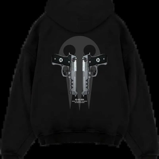 Death the Kid X Demon Twin Guns - Soul Eater 2 Side Hoodie And Tee Classic Hoodie, Blackstar X Chain Scythe - Soul Eater Hoodie Anime Oversize 2024 Classic Menswear