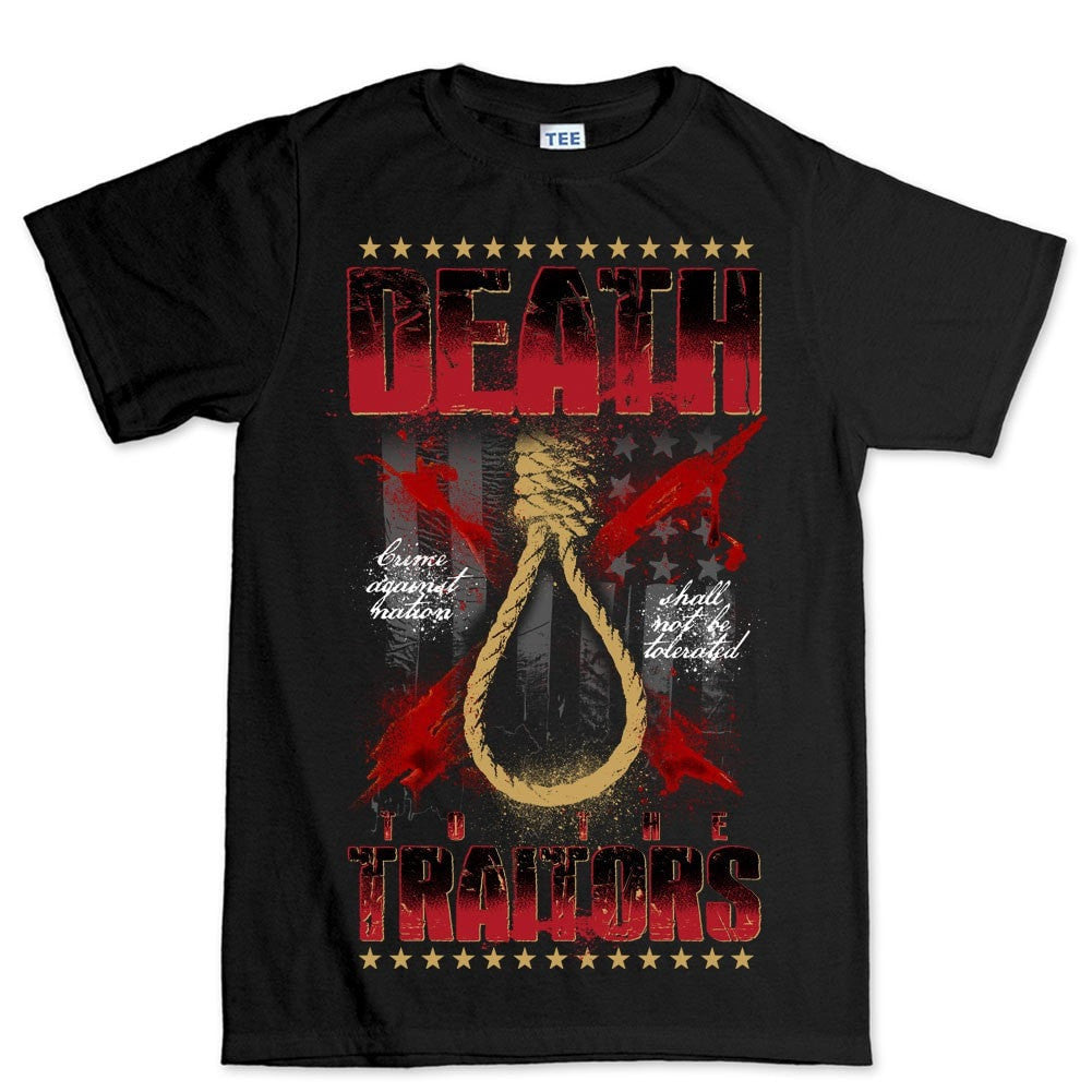 Men's Death To Traitors T-shirt Style001 Hoodie, Sweatshirt | CoreVibeTees.com (Image 1)