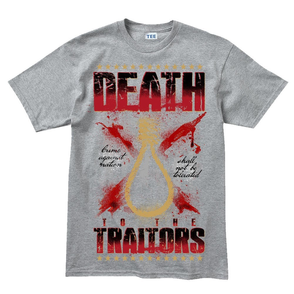 Men's Death To Traitors T-shirt Style001 Hoodie, Sweatshirt | CoreVibeTees.com (Image 4)