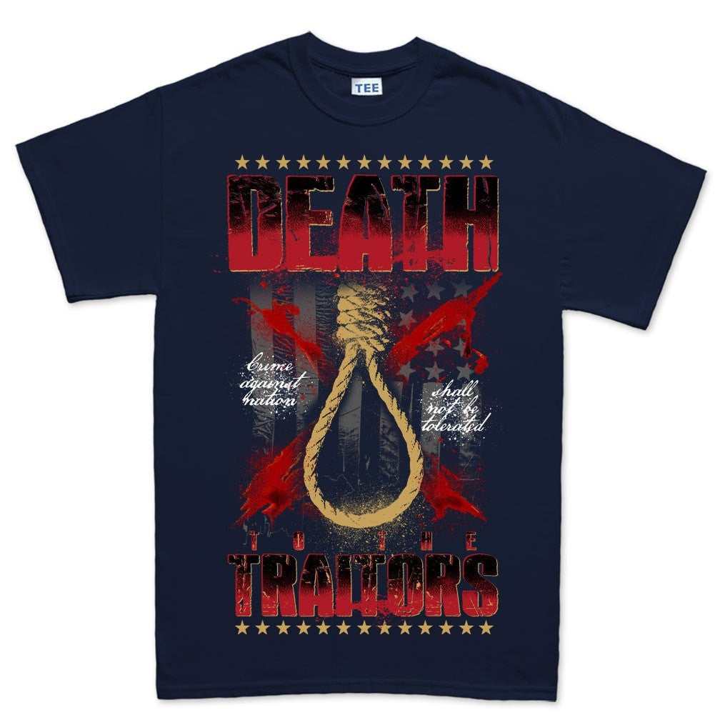 Men's Death To Traitors T-shirt Style001 Hoodie, Sweatshirt | CoreVibeTees.com (Image 3)