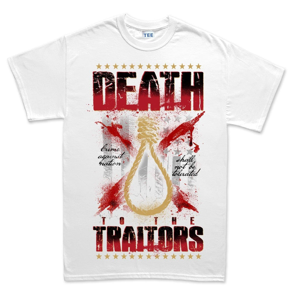 Men's Death To Traitors T-shirt Style001 Hoodie, Sweatshirt | CoreVibeTees.com (Image 2)