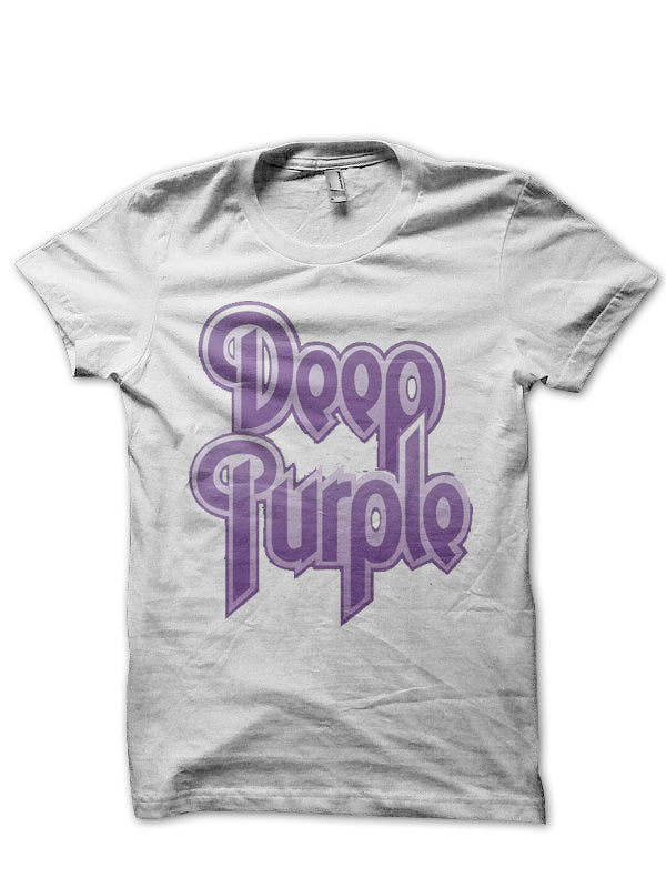Deep Purple White Half Sleeve T-Shirt Hoodie, Sweatshirt | CoreVibeTees.com