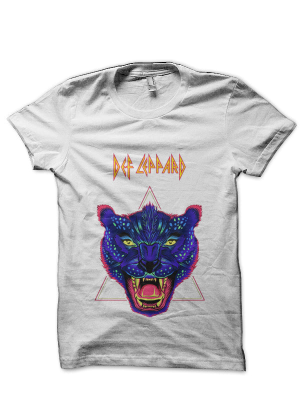 Def Leppard White T-Shirt Hoodie, Sweatshirt | CoreVibeTees.com