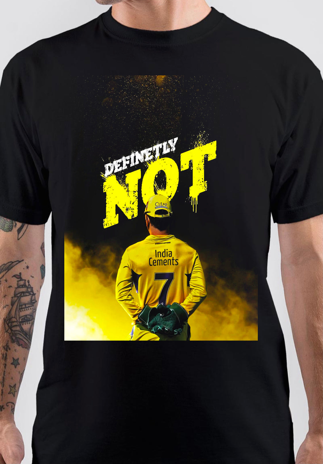 Definitely Not MS Dhoni T-Shirt Hoodie, Sweatshirt | CoreVibeTees.com