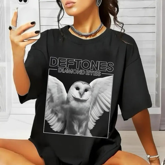 Deftones Tour Rock Band T-Shirt, Diamond Eyes Album Tee, Rock Music Band Shirt Menswear Top, Y2K Deftones Shirt, Gothic Emo Girl Tops, Grunge 2000s, Y2k Top Women Streetwear Shirt, Summer Vintage Women Casual Tee
