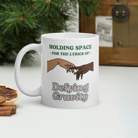 Defying Gravity Inspired Mug Wicked Musical Fan Gift Featuring Ariana and Cynthia