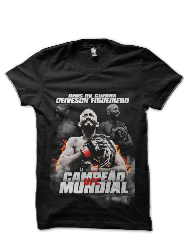 Deiveson Figueiredo Black T-Shirt Hoodie, Sweatshirt | CoreVibeTees.com