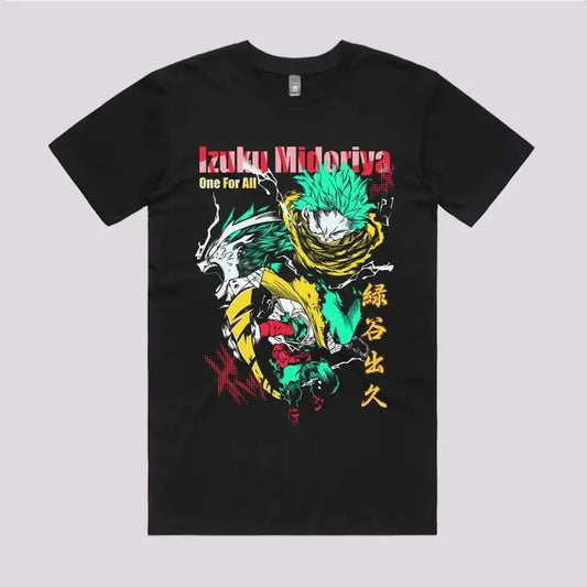 Deku Smash T-shirt| Anime My Hero Academia Character Shirt | Deku Midoriya Shirt Unisex Cotton Crewneck Shirt Sweatshirt, Hoodie, Comfort Colors