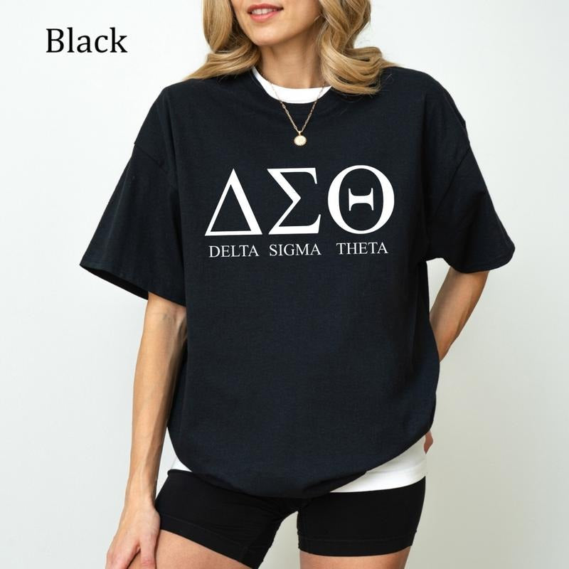Delta Sigma Theta T-Shirt, 2025 Sorority Crossing Shirt, Greek Life Trendy Tee, Ultra Soft Cotton Tee, Everyday Casual Wear