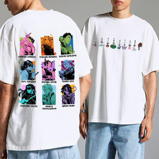 Demon Slayer Hashira team Shirt, Tanjiro Nezuko Zenitsu Inosuke Shirt,Demon Slayer t-shirt, Kimetsu no Yaiba Shirt, Anime sweatshirt hoodie, Anime lover t-shirt Menswearstyle{n002}2